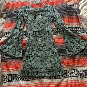 Majorelle blue crochet dress L